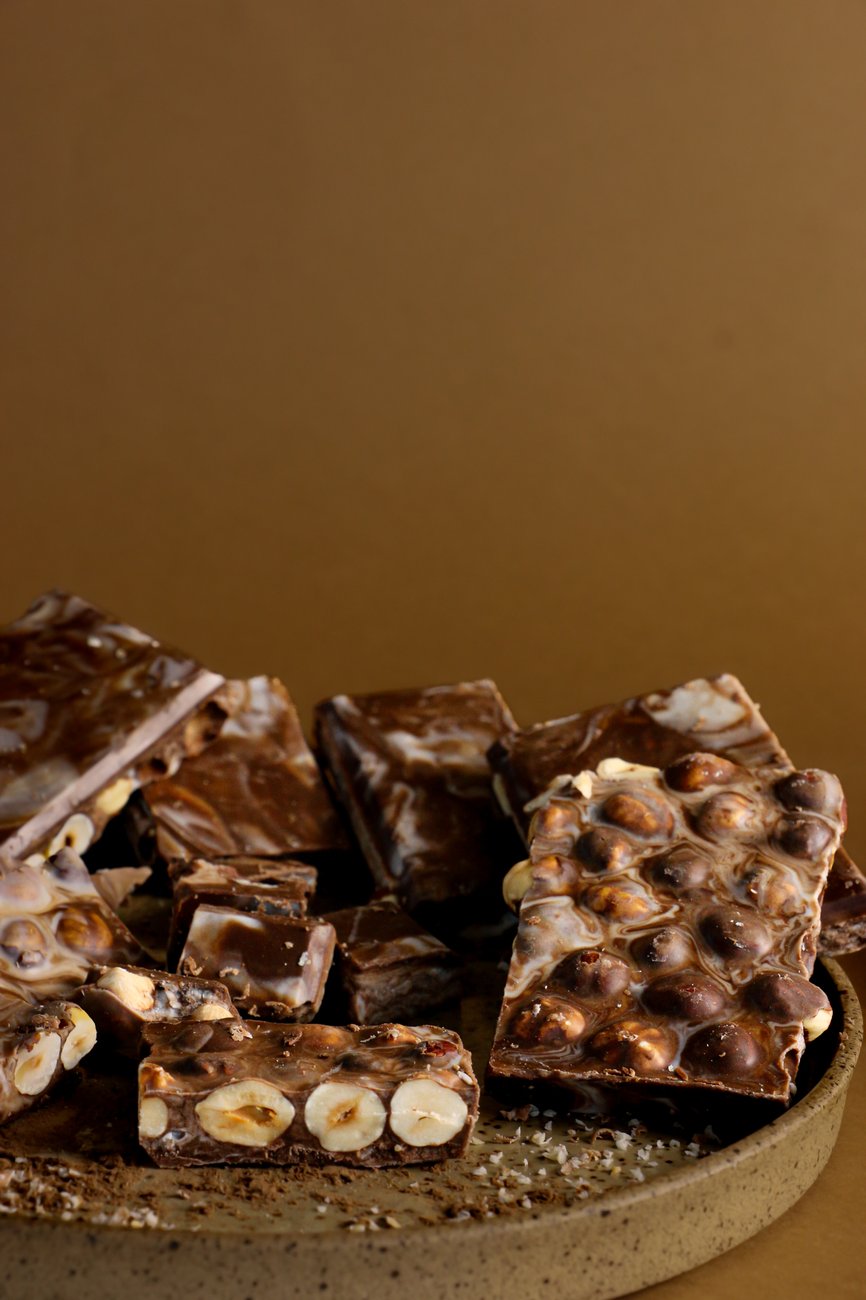 Barras de chocolate 70% cacau