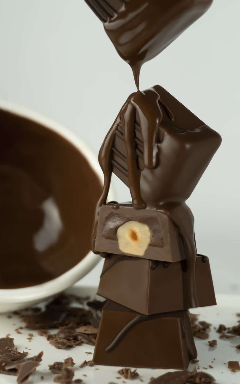 Bombons Selecto Cacau com fio de chocolate